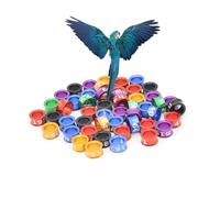 LJISEHG Bandas for Patas de Paloma de Aluminio numeradas, Bandas for Patas de Anillo Abierto for identificación de Aves y Aves(Mixed Colors5.0mm,100pc)