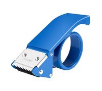 LJISEHG Cortador de cinta adhesiva transparente de metal - Sellador de cajas de alta resistencia for embalaje exprés, herramienta eficiente(0824Blue)