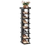 LJISEHG Estante De Almacenamiento Alto Y Delgado for Zapatos, Organizador Estrecho Que Ahorra Espacio for Entrada, Pasillo, Apartamento(Black,8 Tier Standard)