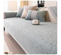 LJISEHG Funda Protectora de sofá de Lino y algodón Suave, Antideslizante, de 1 a 4 plazas, for seccional en Forma de U/L(Graygreen,70 * 180cm)