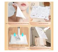 LJISEHG Hands-Free Mini Cloth Towel Mop - Effortless Bathroom & Household Cleaning Tool with Detachable Cloth Holder(White【71cm】,Mop+1packofdrytowels+8cloths)