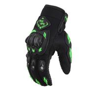 LJISEHG Kawasaki guantes de dedo completo guantes de bicicleta transpirable para evitar colisiones GUANTES DE Caballero guantes deportivos al aire libre(MR-Green-ThickenedShell[New],L)