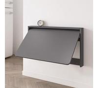 LJISEHG Mesa Plegable de Pared Que Ahorra Espacio, Escritorio abatible de Madera, versátil Mesa Flotante for portátil for Cocina, Estudio, Oficina en casa, lavadero(Gray,64cm/25.2in)