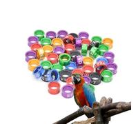 LJISEHG Tobilleras de Paloma numeradas, Anillos for Patas de pájaros for Palomas, Pollos, codornices, identificación de Aves de Corral(Mixed Colors7.0mm,150pc)