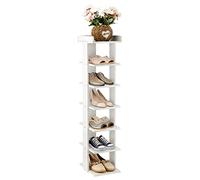 LJISEHG Zapatero Delgado, Organizador De Zapatos Que Ahorra Espacio, Estante De Almacenamiento Alto for Apartamento, Entrada Y Pasillo(White,7 Tier Standard)