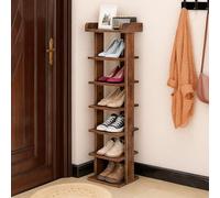 LJISEHG Zapatero Delgado, Organizador De Zapatos Que Ahorra Espacio, Estante De Almacenamiento Alto for Apartamento, Entrada Y Pasillo(Brown,7 Tier Standard)