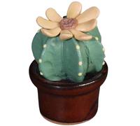 LJJCSFF Mini figuras de plantas de cerámica de cactus de imitación surtidas suculentas artificiales de cerámica, flores suculentas, plantas falsas 3D hechas a mano de cerámica suculenta