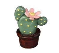 LJJCSFF Mini figuras de plantas de cerámica de cactus de imitación surtidas suculentas artificiales de cerámica, flores suculentas, plantas falsas 3D hechas a mano de cerámica suculenta
