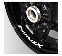 LJJCYL Pegatina Moto Calcomanías Laterales Interiores Llanta Motocicleta para NMAX 155 125 Pegatina Decorativa Adecuada Rueda Pegatinas(Multi-colored8)