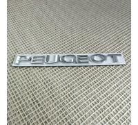 LJJWIW Coche Emblemas para Peugeot 308 308 CC 308 SW,Insignia Etiqueta Frontal Capó Maletero Emblema Logo Adhesivo Pegatina Embellecedores Accesorios Carrocería,Silver-Normal