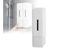 LJLAO Dispensador De Jabón Manual, Cada Uno De 250 Ml/8,8 Oz, Botón Grande,Ventana Visual Transparente, Adición De Líquido De Gran Apertura, Limpio A Prueba De Fugas, para Baño/Hotel,1PCS,White