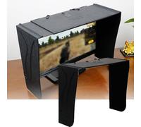 LJLAO Parasol para Monitor De Computadora De Escritorio, Parasol para Monitor De Computadora, Ancho Ajustable (41-69 Cm), Plegable Y Portátil + Absorción De Luz Interna,Black