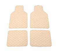 LJLBFB 4 Piezas Alfombrillas Coche para Mercedes Benz CL 500 550 600 63, Impermeable Alfombrillas De Cuero para Coche Alfombrillas Coche Universal Accesorios,Beige