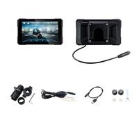 LJLBFB Carplay Moto para Ducati XDiavel S 2016-2024, 5 Pulgadas Pantalla Carplay de Motocicleta, IPX67 Impermeable, con Bluetooth Trans, Control de Voz, B-Tire Pressure Present