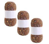 LJMSTDM Soft Hohair Yarn, 2025 Cashmere Hand Crochet Yarn for Crochet, Soft and Comfortable, Hand Knitting Yarns for Scarves (Coffee Brown)