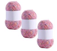 LJMSTDM Soft Hohair Yarn, 2025 Cashmere Hand Crochet Yarn for Crochet, Soft and Comfortable, Hand Knitting Yarns for Scarves (Pink)