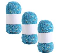 LJMSTDM Soft Hohair Yarn, 2025 Cashmere Hand Crochet Yarn for Crochet, Soft and Comfortable, Hand Knitting Yarns for Scarves (Lake Blue)