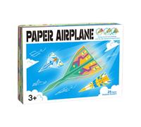 Ljmyy Colorido juego de aviones plegables de papel 3D para actividades creativas de manualidades con materiales de papel seguros