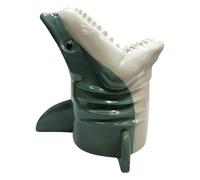 Ljmyy Divertido cubo de palomitas de maíz con forma de pez, caja de servir para Halloween, noche de películas para amantes de los juegos