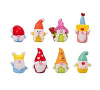 Ljmyy Juego de 8 gnomos de resina en miniatura, estatuas de jardín de hadas para exteriores, interiores, escritorio de oficina, méritos de fiesta, macetas y Givi