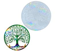 Ljmyy Molde circular de silicona para colgar en la pared, para arte de resina y decoración del hogar