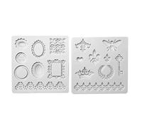 Ljmyy Molde de fondant suave para chocolate, caramelo, azúcar, manualidades, decoración de pasteles, magdalenas, arcilla, reutilizable