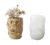 Ljmyy Molde de silicona con forma de búho para velas hechas a mano y decoración del hogar