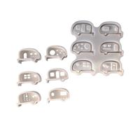 Ljmyy Molde de silicona para 6 autobuses para manualidades, camping, decoración de coche, yesos, resina, epoxi, proyectos de arte, silicona segura