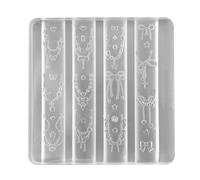 Ljmyy Molde de silicona para collares de cristales, fabricación de joyas y suministros de manualidades