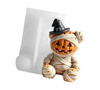 Ljmyy Molde de silicona para hacer velas y manualidades de Halloween con diseño detallado