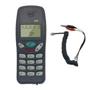 Ljmyy Teléfono con cable de prueba de línea con pantalla de llamada para comprobación de línea de comunicación, comprobador de línea de mantenimiento de redes de telecomunicaciones