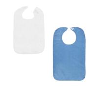 LJSWONLY 2 Piezas Babero Adulto Grandes,Baberos reutilizables impermeables,para Adultos Lavable, Ancianos o Pacientes.