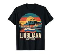 Ljubljana Eslovenia Vivid Scene Travel Souvenir Camiseta