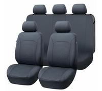 LJWAN 9 Piezas Fundas Asientos Coche Juego para Mercedes Benz GLE Coupe C167 2024 2023-, Juego Completo de Fundas de Asiento de Coche de Tela Plana de Ajuste Universal,Solid Gray