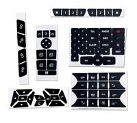 LJWAN Adhesivos Reparación Botones Panel Control para Mercedes Benz E-Class W212, Pegatinas Vinilo para Botones Calefacción Aire Acondicionado Coches,A