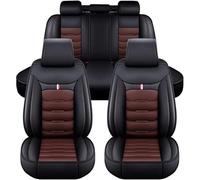 LJWAN Coche Fundas Asientos para Toyota avensis t25 t27 Camry Hilux RAV 4, Cuero Juego Completo de Fundas de Asiento Coches Transpirable Accesorios Coche,Black_Coffee
