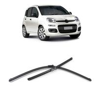 LJWAN Escobilla Limpiaparabrisas para Fiat Panda MK3 2013-2022 24''+15", Coche Parabrisas Limpiaparabrisas Delantero Ventan Escobillas Autopartes