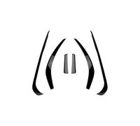 LJWAN Kit Embellecedor Parachoques Delantero para Mercedes-Benz CLA C117 2013-2015 AMG Line, Aleta Canard Spoiler Difusor Labio Estilo Deportivo para Tuning Coche,Bright Black