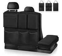 LJWAN Organizador de Maletero para Coche para Ford B-MAX 2012-2017 2018 2019 2020 2021 2022 2023 2024, con Bolsas de Malla Protector de Asiento Trasero para Automóvil Accesorios,Black