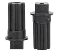 LjwZekyrnt 2 piezas de acoplamiento de tornillo para picadora de carne, plástico negro, instalación rápida, manguito de acoplamiento de tornillo para picadora de carne para