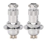 LjwZekyrnt 2 uds Conector de Clavija de aviación de 5 Pines Enchufe de aviación de fácil operación para computadora máquina CNC AC DC 250V