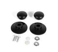 LjwZekyrnt 2 uds., utensilios de cocina negros, cacerola, tapa de hervidor, perillas de repuesto, cubierta, manijas de sujeción, nuevo