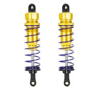 LjwZekyrnt 2PCS Amortiguador Trasero de Resorte de presión de Aceite de Aluminio para Piezas de Coche RC ZD Racing 7358 1/10 (Oro)