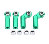 LjwZekyrnt 4 UNIDS Rótulas de Metal para 1/10 RC Car M4 Rosca 7.0 mm CW Link Rod End Ball Heads 2 Codo 2 Recto (Verde)