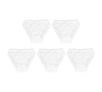 LjwZekyrnt 5 piezas de ropa interior desechable de algodón puro para mujer, ropa interior desechable de maternidad para viajar (XXL)