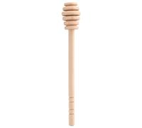 LjwZekyrnt 50 Unids/set Hogar De Madera Mini Mermelada Miel Cuchara Tarro Dispensador Recolección Varilla Agitadora (Tome Honey King Ranura 16CM)