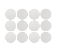 LjwZekyrnt 6 almohadillas antideslizantes redondas autoadhesivas con gancho trasero y almohadilla de montaje para cojines de asiento de alfombras (Blanca)