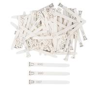 LjwZekyrnt Anillos para Patas de Pollo 1-100 Etiquetas numeradas para identificación de Patas de Pollo Reutilizables para Patos Pollitos Pollos Palomas Ganso (Blanca)