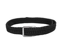 LjwZekyrnt Cinturón de Supervivencia con Cuerda de Paraguas, cinturón Militar Tejido a Mano, cinturón para Senderismo y Acampada (Negra)