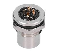 LjwZekyrnt Conector de Metal Conector de Cable de Panel de 5 Pines Enchufe de conexión de Rosca IP67 a Prueba de Agua M12-F-S5